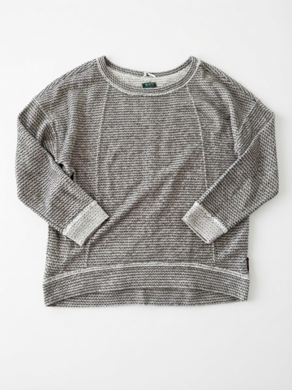 Roots Canada Textured Crewneck Pullover Sweater Speckled Multiton Size L Large